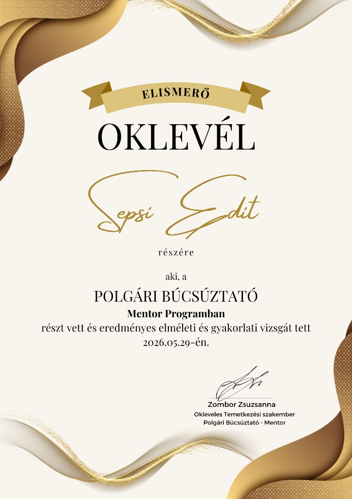 Polgári Búcsúztató Mentor Program